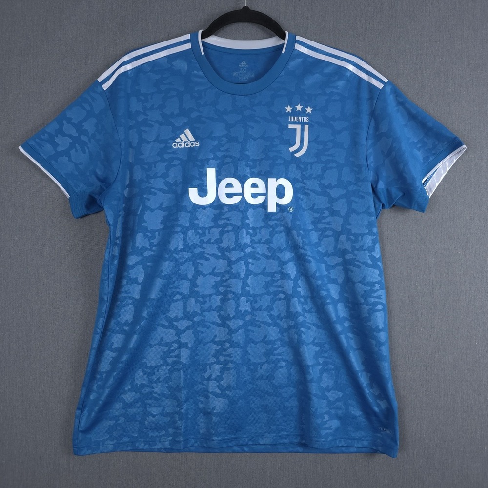 Adidas Juventus 2019/20 Third Fan Stadium Soccer Jersey Mens XXL Unity Blue 2XL